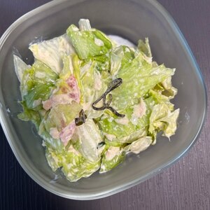 レタスときゅうりの塩昆布サラダ